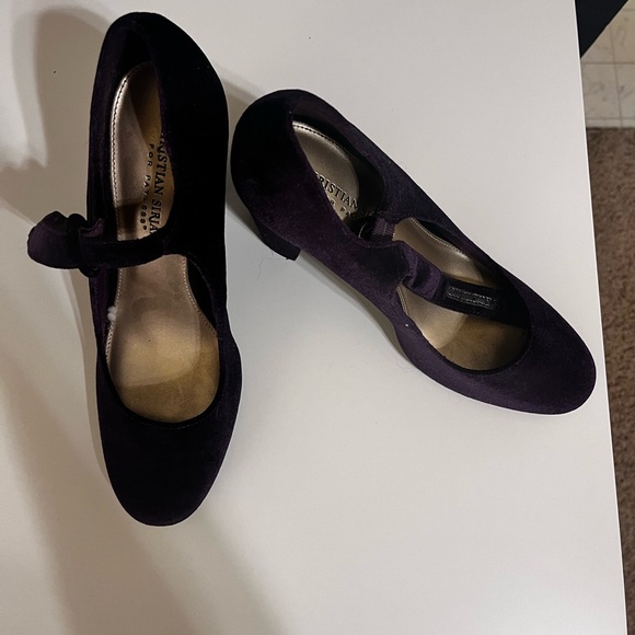 Dark purple heel (3inch), used once, vintage, chunky heel - Picture 3 of 4